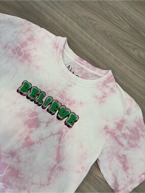 Alab Tie-Dye 'Believe' Graphic Tee